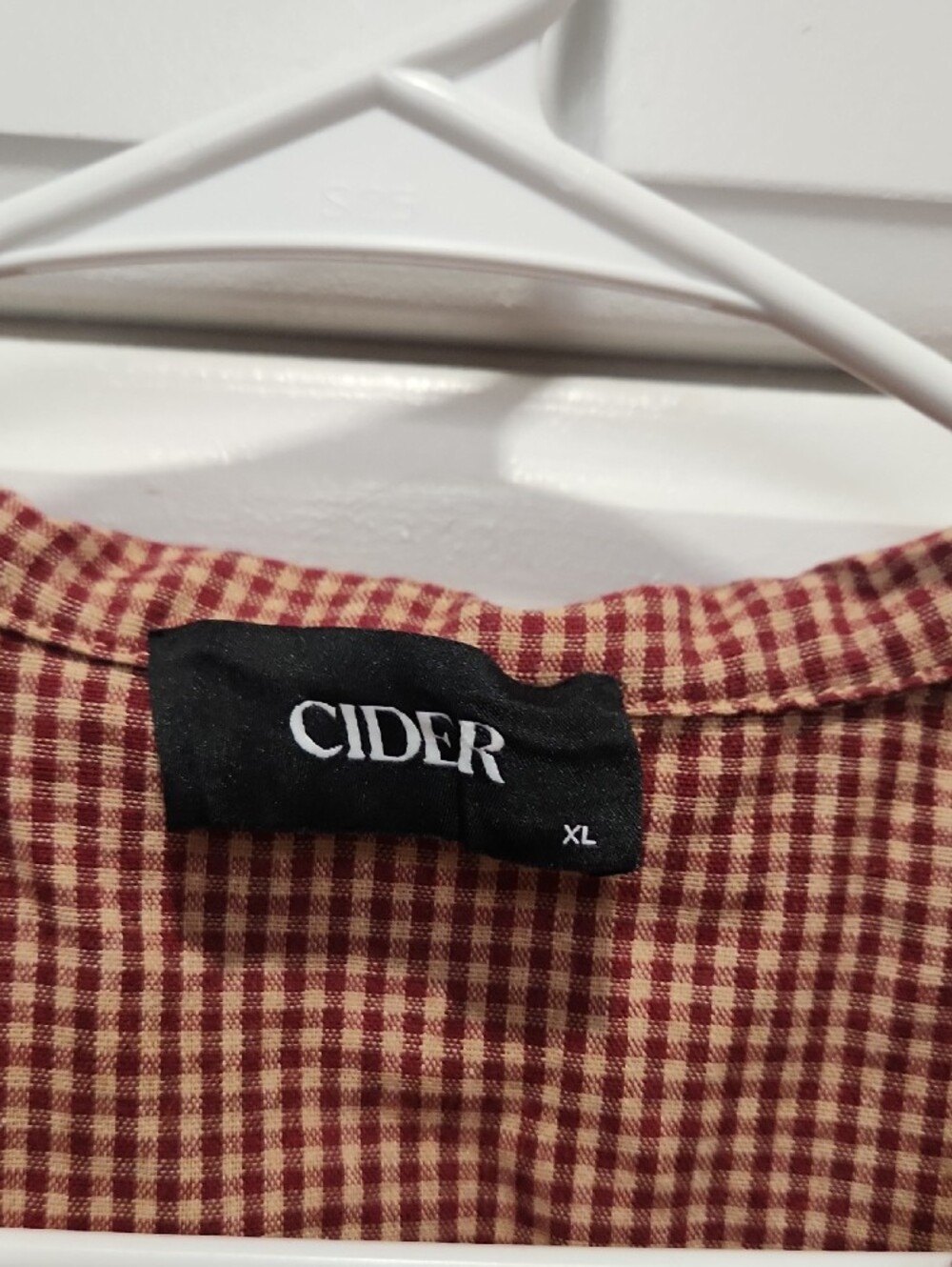 Cider Red and Cream Gingham Top - Picture 2 of 7
